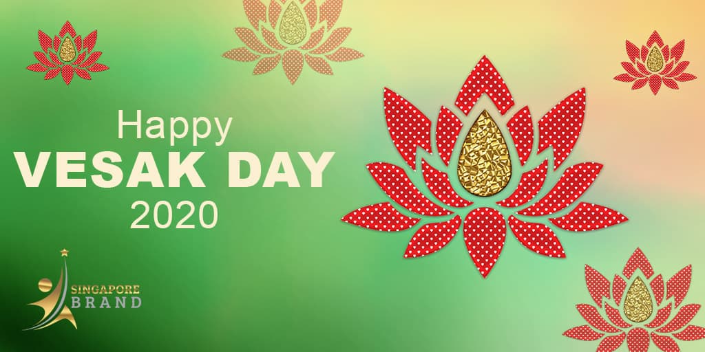 Vesak Day Greetings - Happy Vesak Day by Singapore Brand
