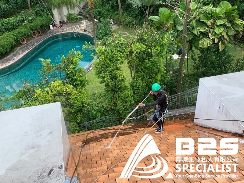 High Pressure Water Jet Roof Cleaning Services in Singapore