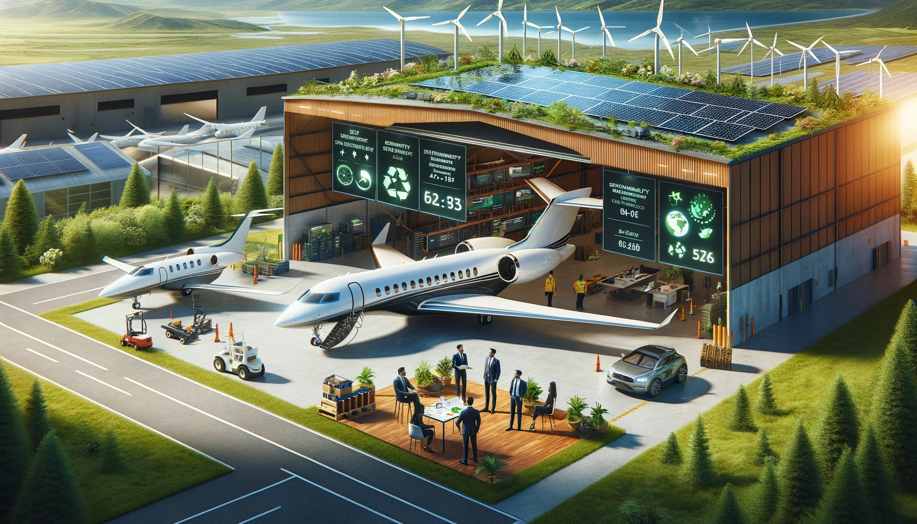 Sustainability Initiatives in Private Aviation