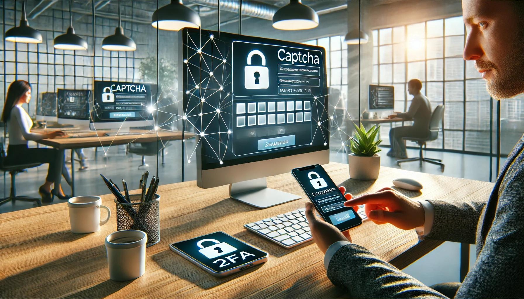 Implementing CAPTCHA in Two-Factor Authentication (2FA)